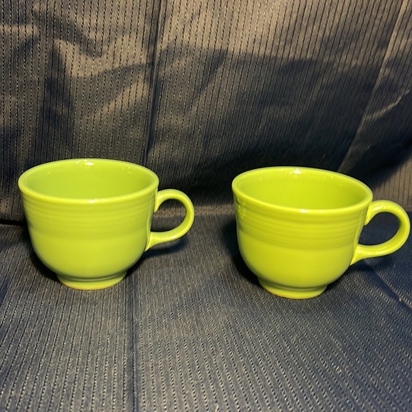 Fiestaware Vintage Retired Sea Foam green one Set of Two Tea Cups/coffee Mugs - Picture 6 of 7